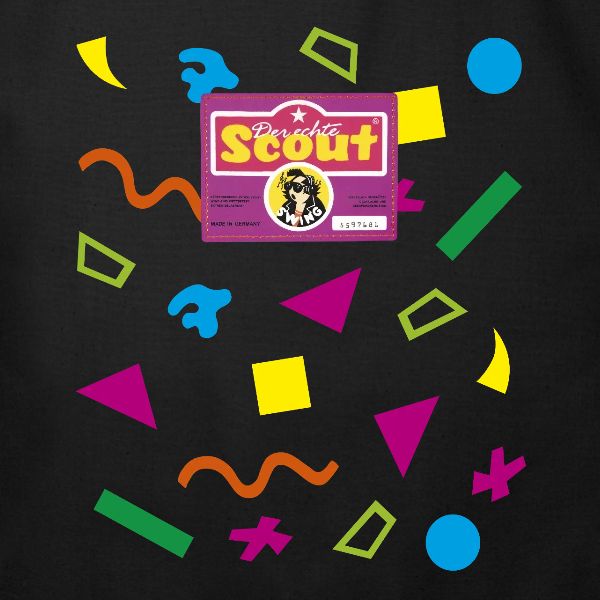 Scout Retro Tote Bag, Druck vorne in Nahaufnahme